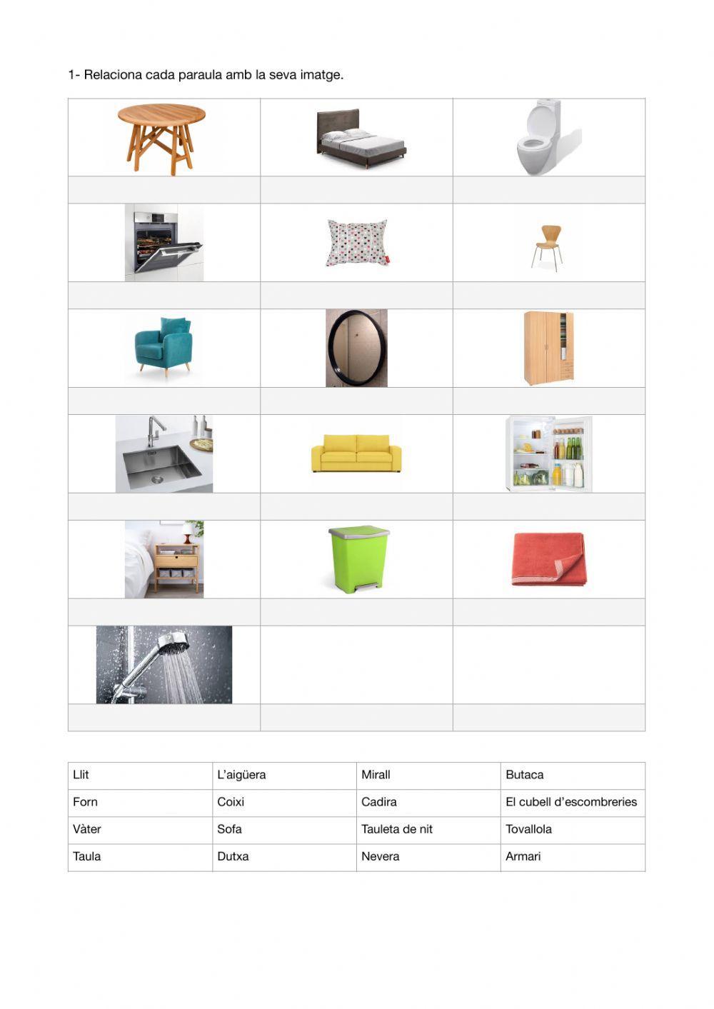 Objectes i estances de la casa.