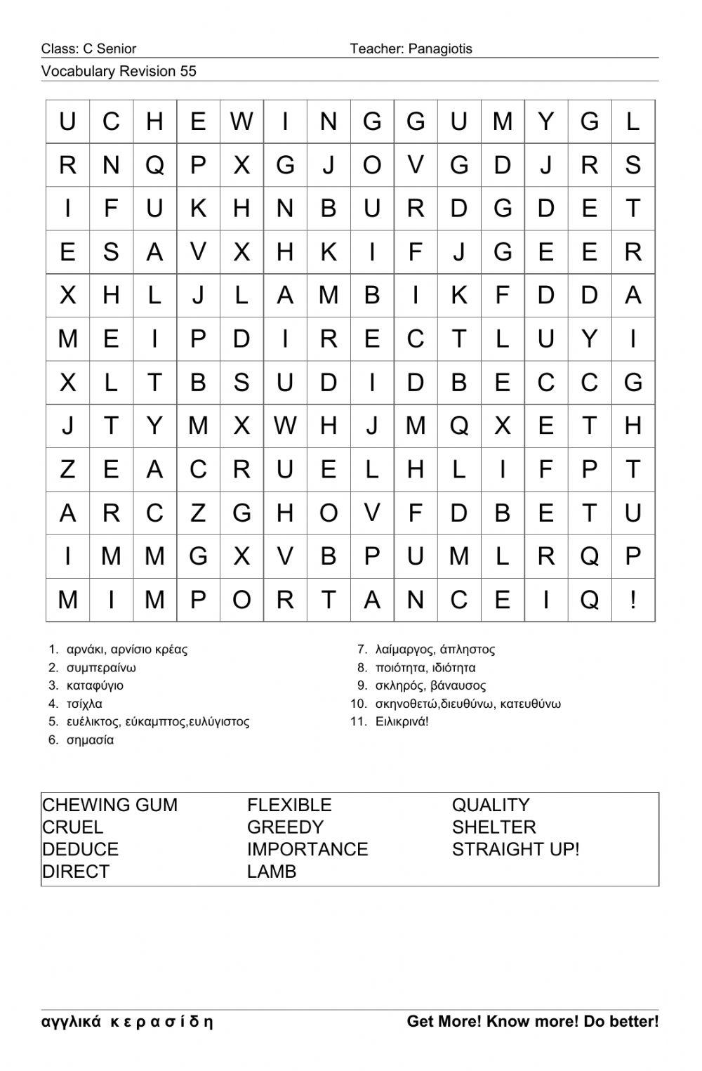 Csenior Wordsearch55