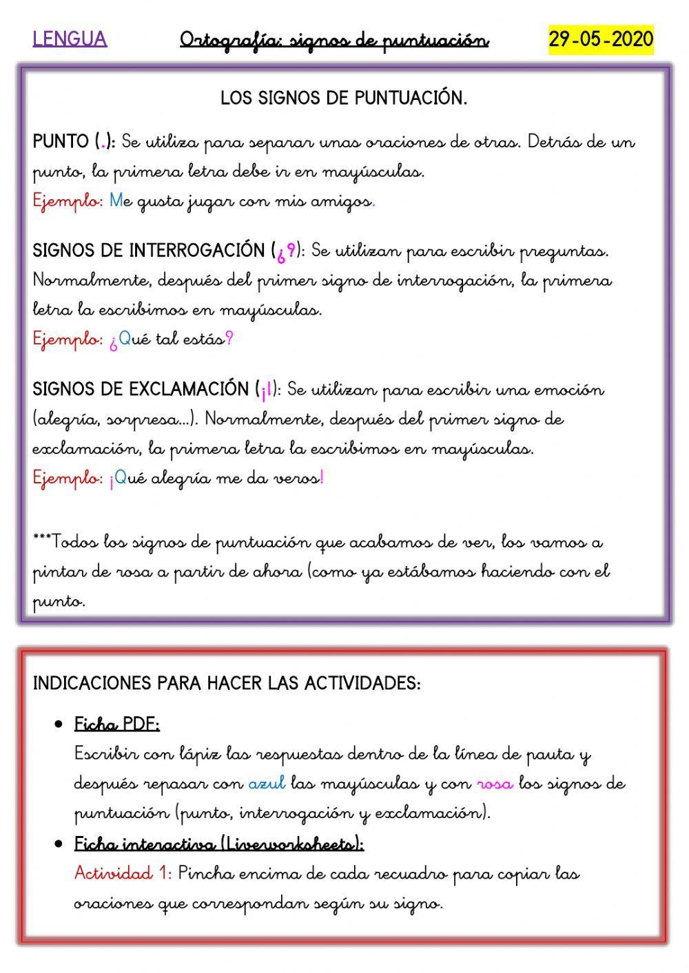 Ortografía - Los signos de puntuación Ortografía - Los signos de puntuación