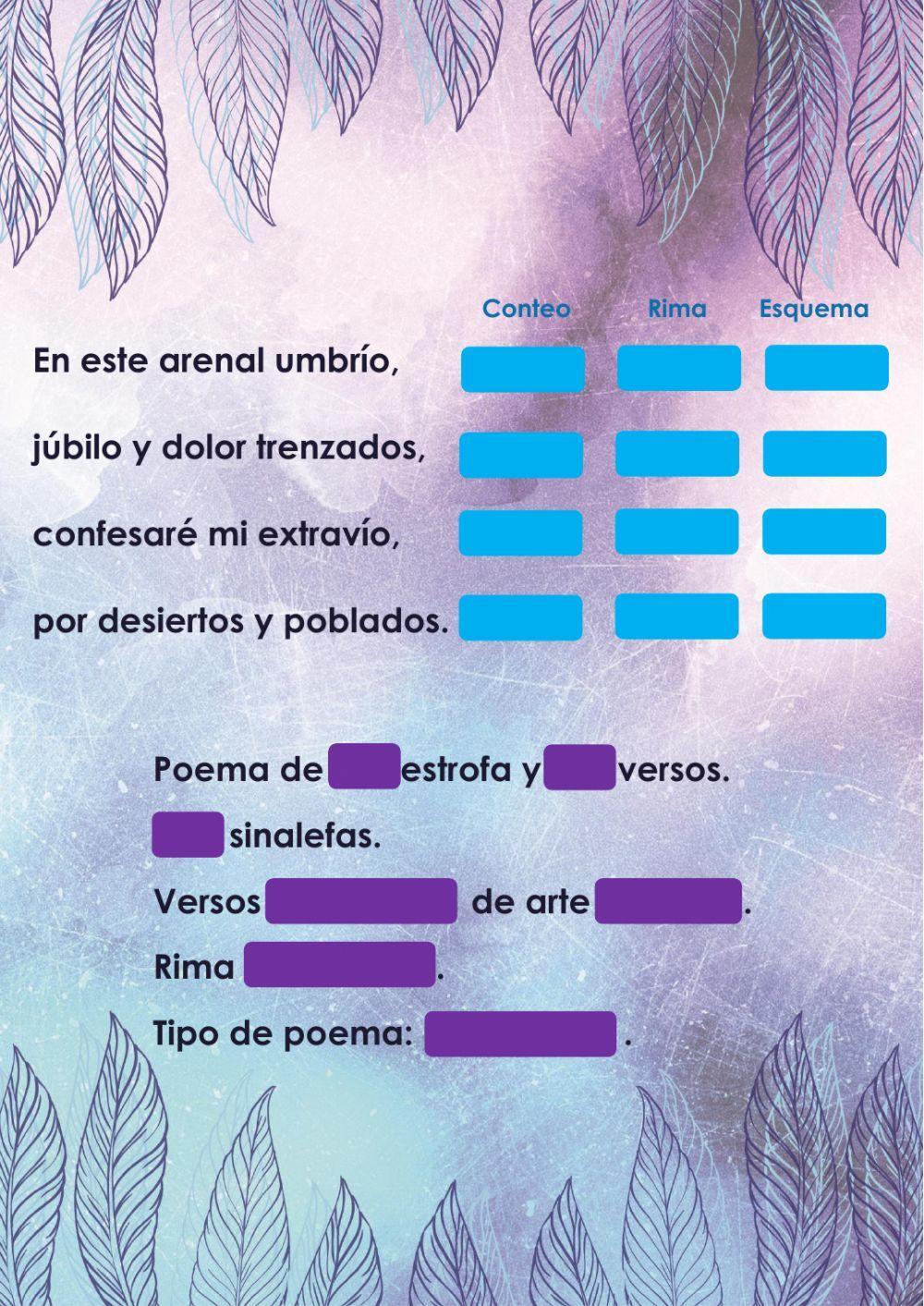 Análisis de poesías Análisis de poesías