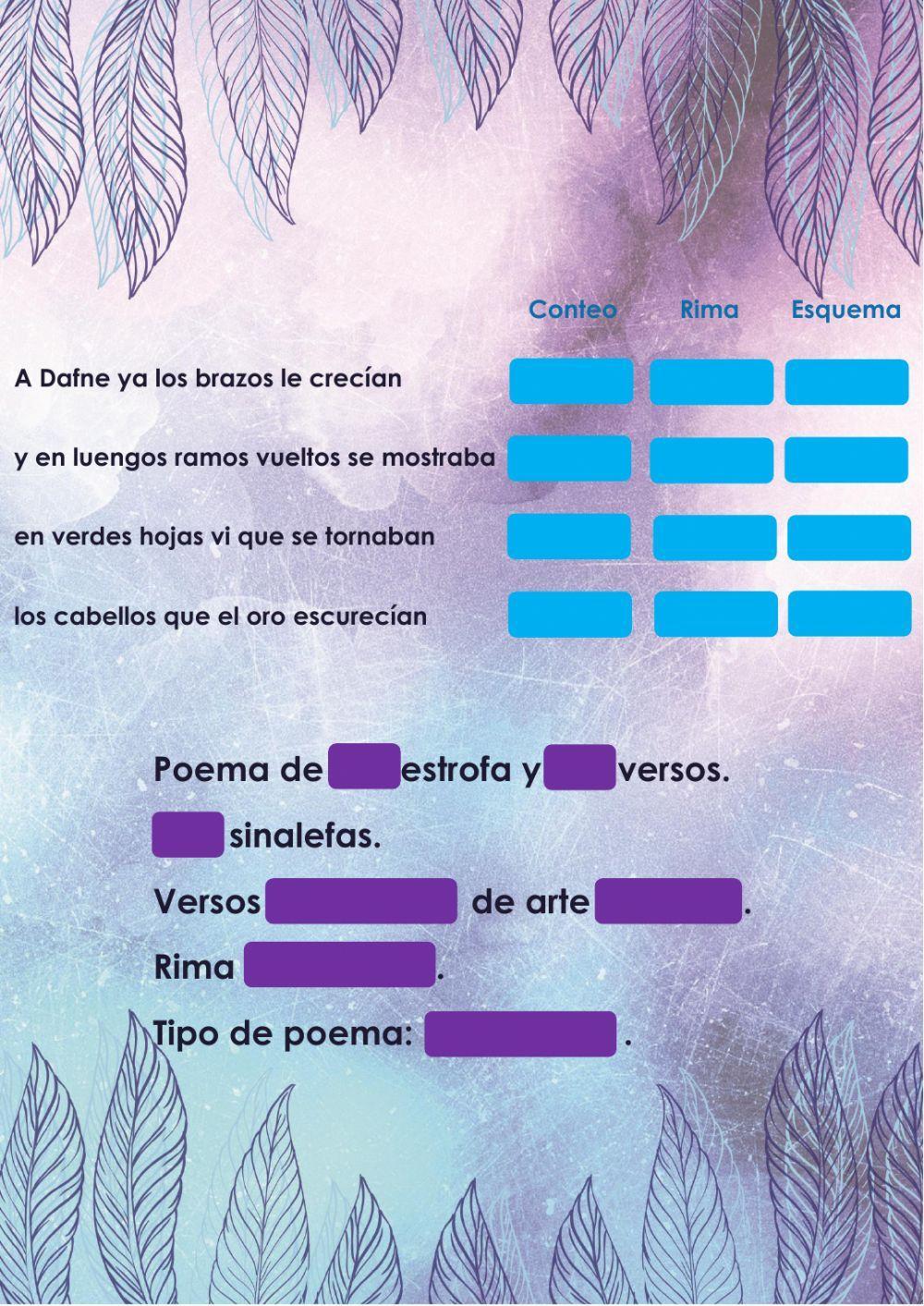 Análisis de poesías Análisis de poesías