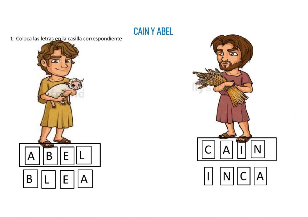 Cain y abel pictogramas