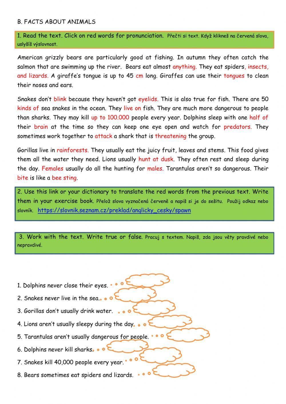 Interesting facts about animals