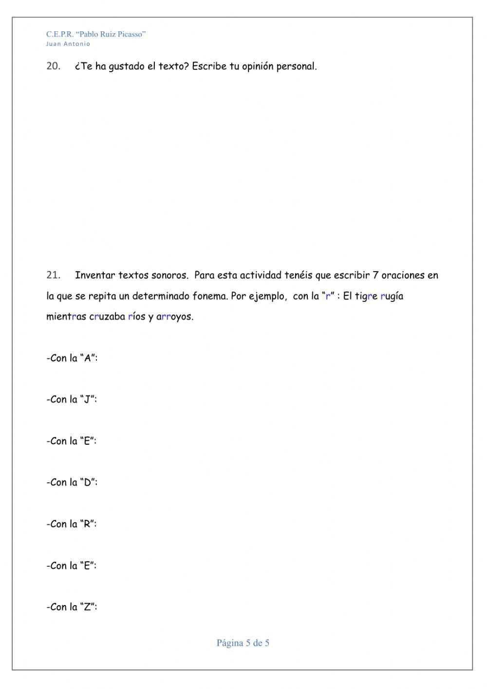 Ajedrez comentario de texto