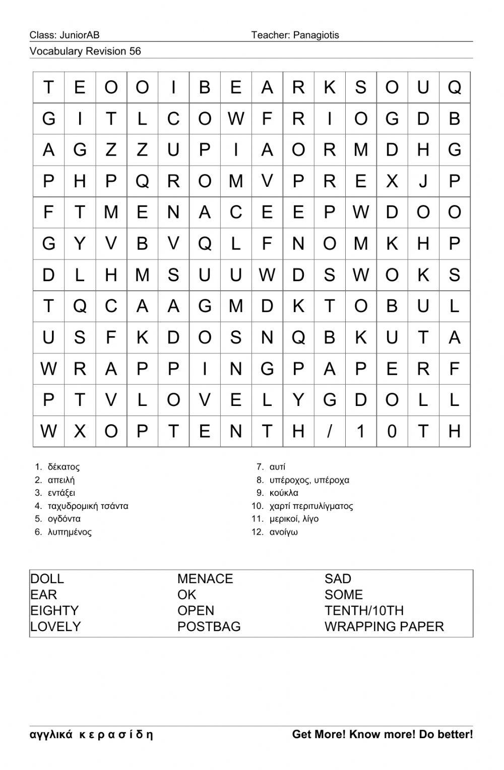 Junior Wordsearch56