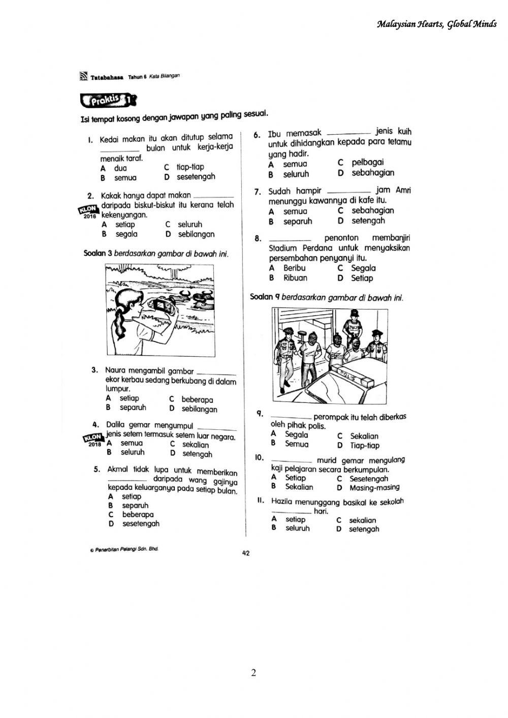 Kata Bilangan Tahun 6