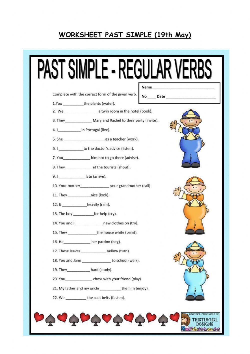 Past simple (regular verbs)