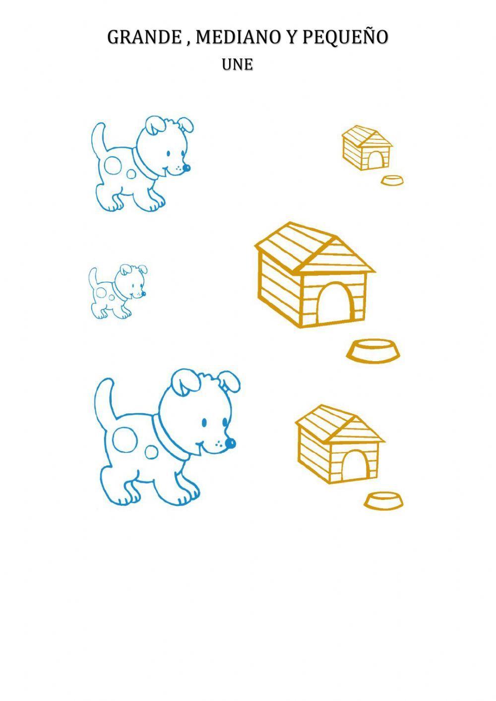 Grande, mediano y pequeño