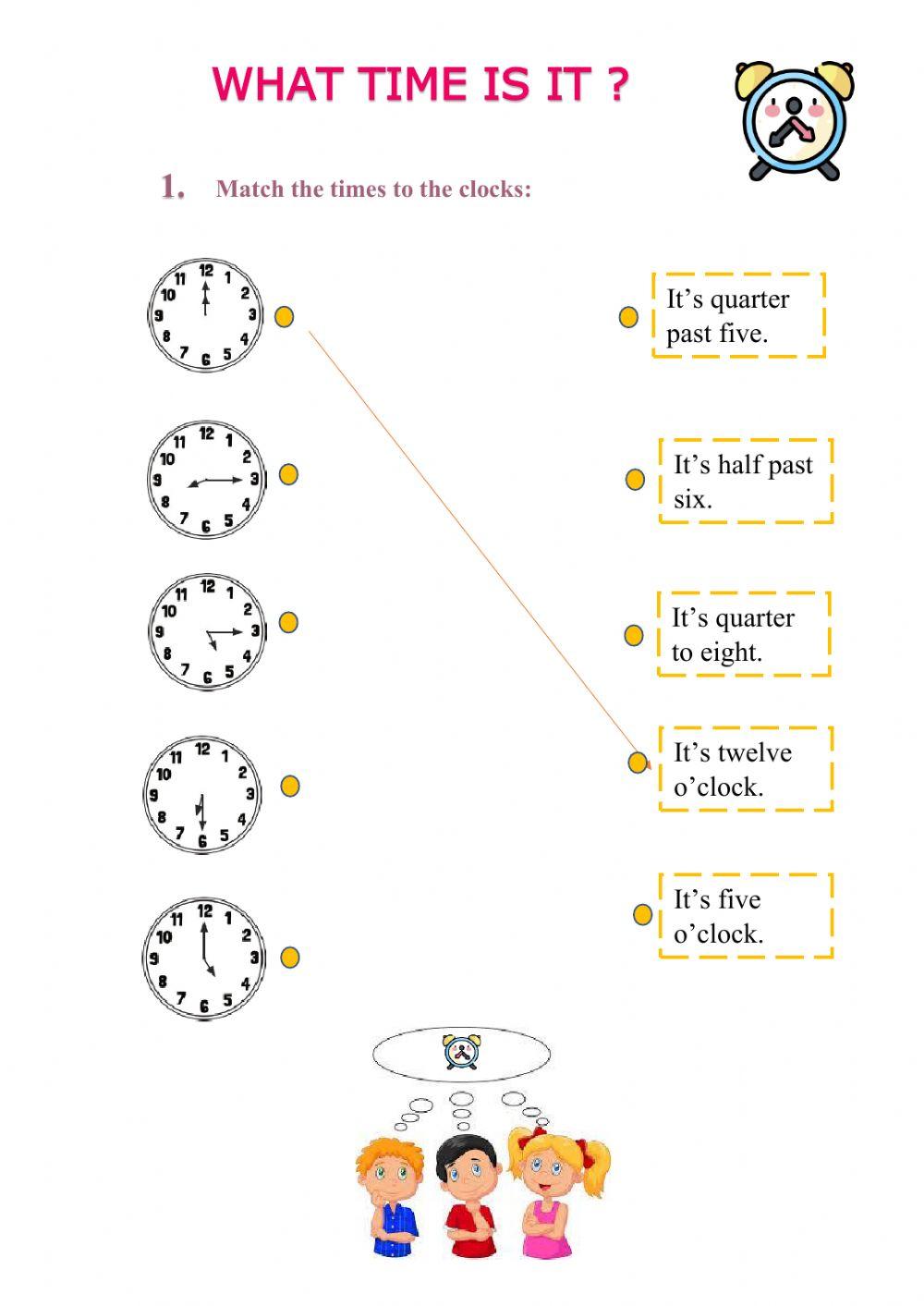 telling the time 3º
