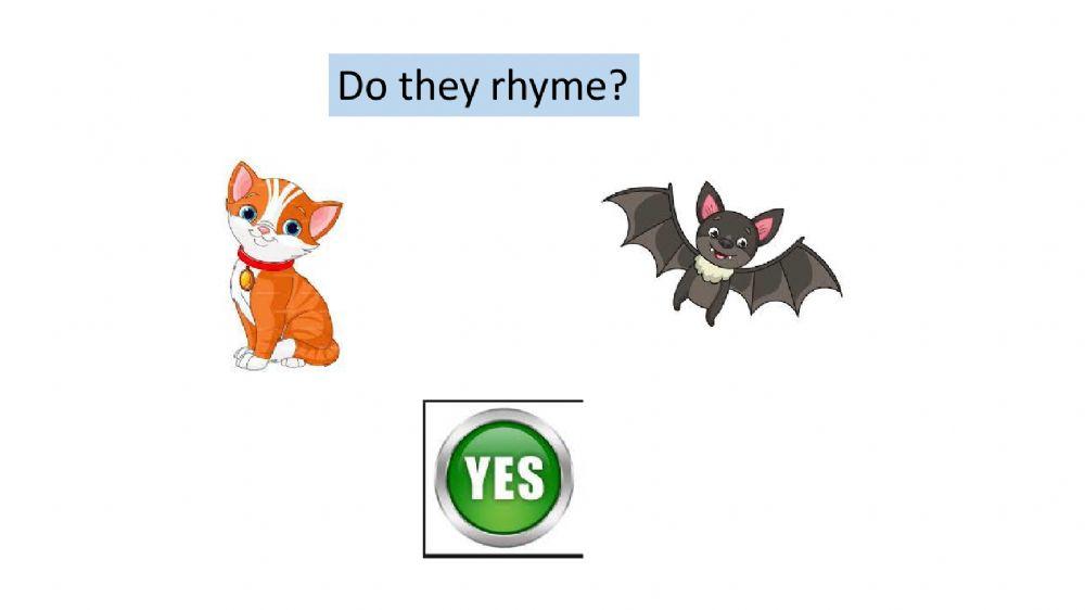 Rhyming Words Listening