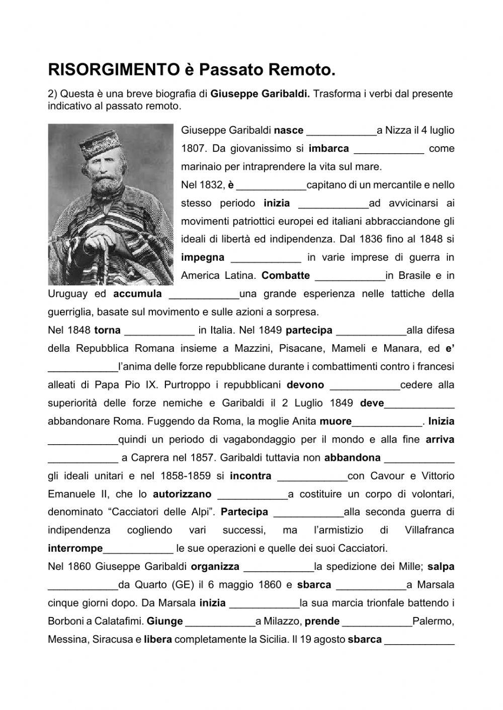 Risorgimento scheda 2