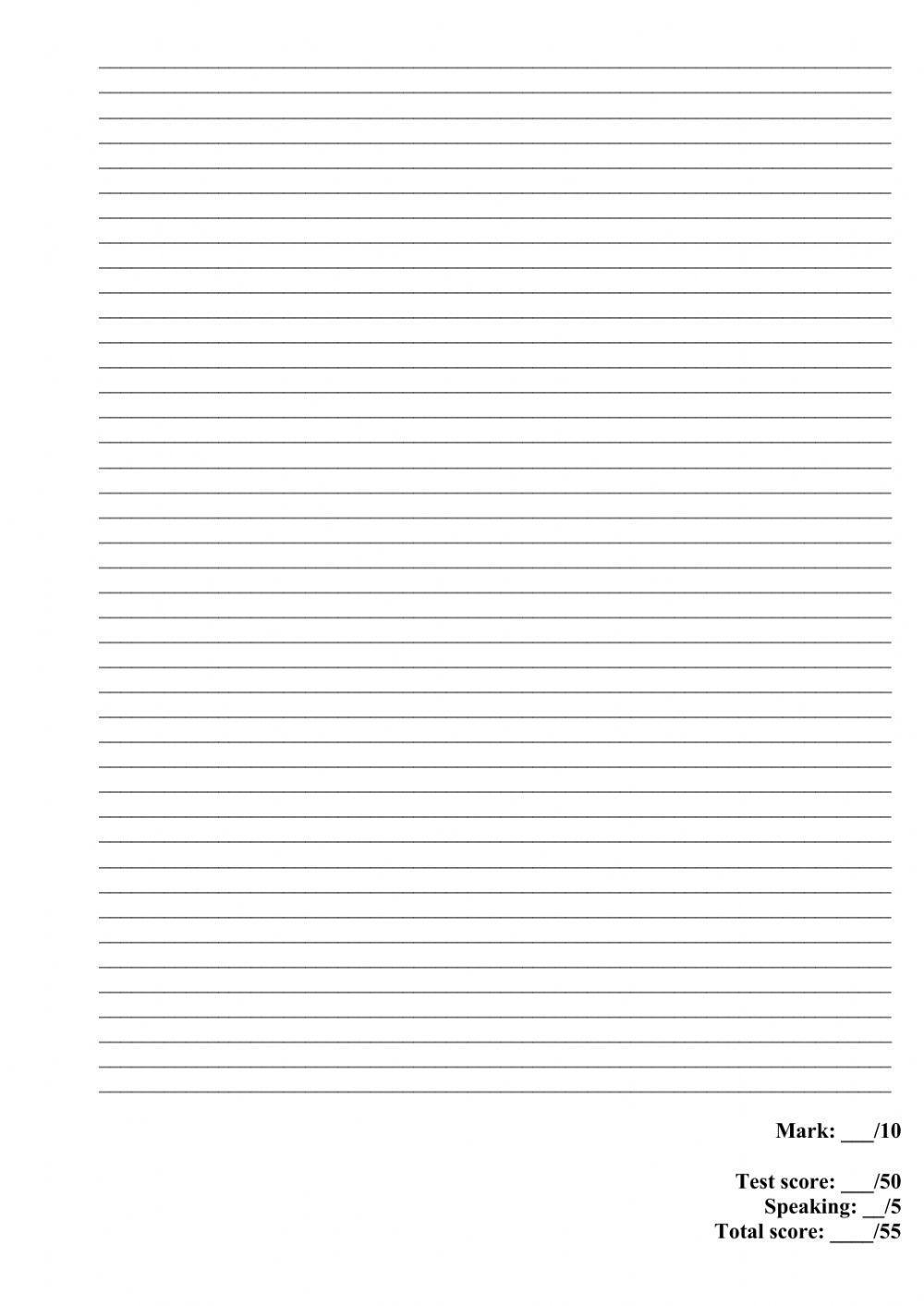 Solutions Pre-Intermediate Final Test