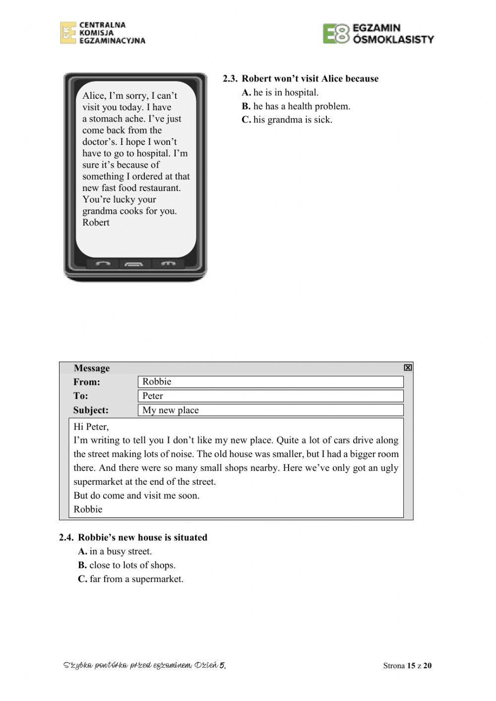 Egzamin osmoklasisty 5