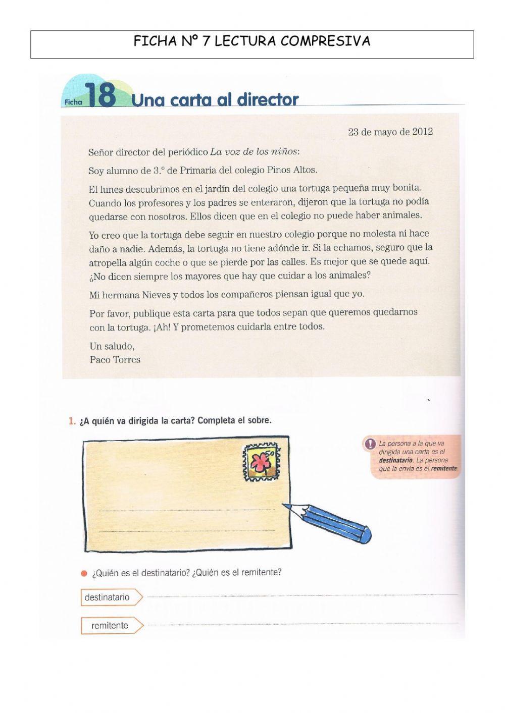 Lectura comprensiva nº 7