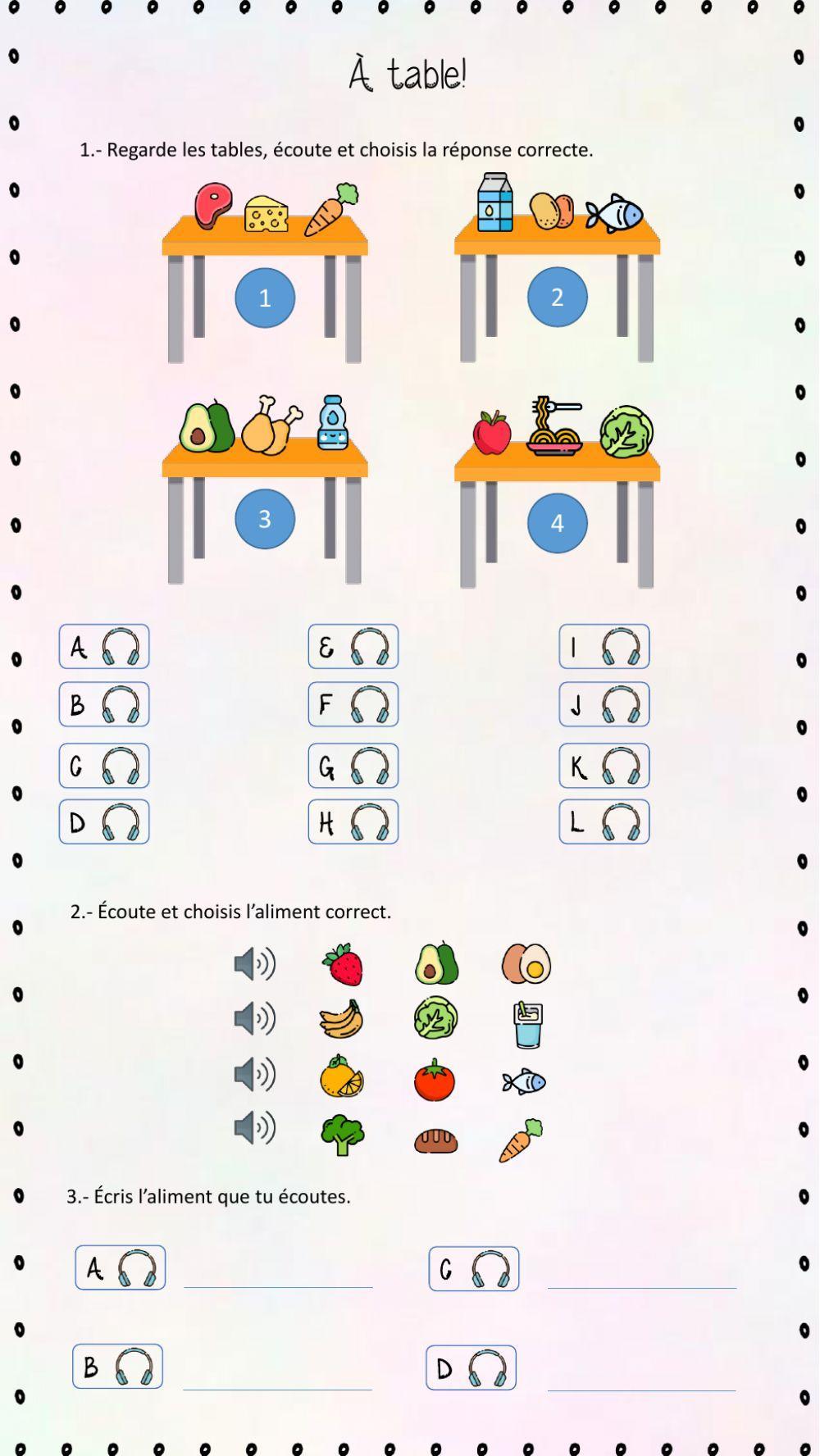 À table! À table!