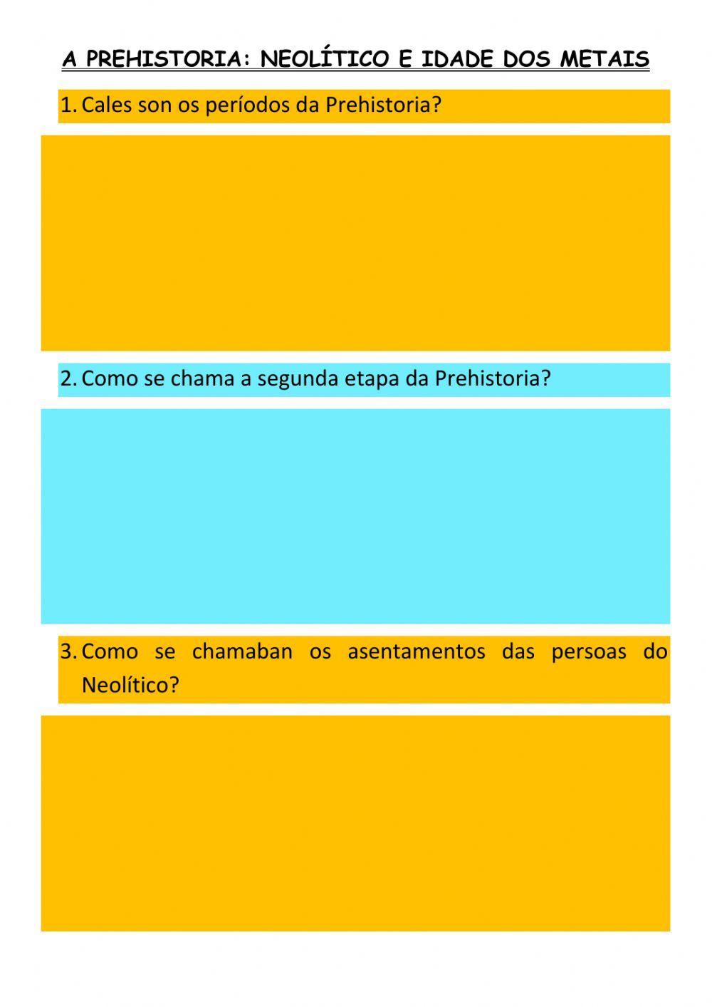 Neolítico e Idade dos Metais