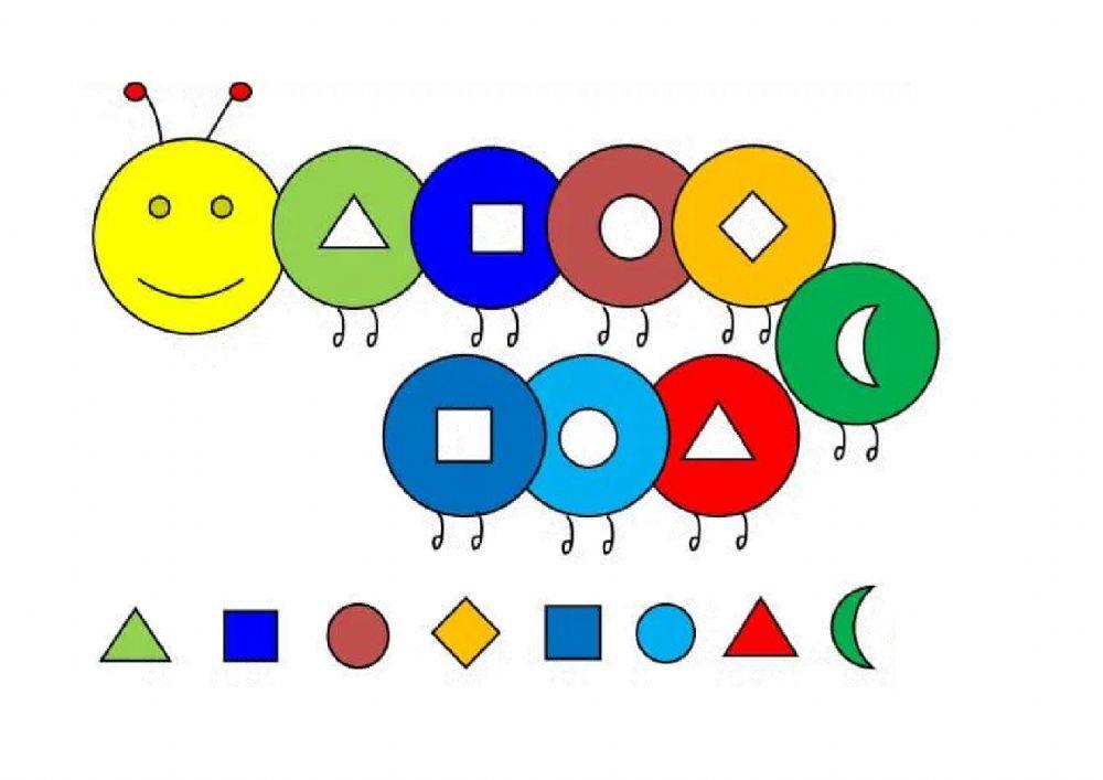 Gusano de figuras geometricas