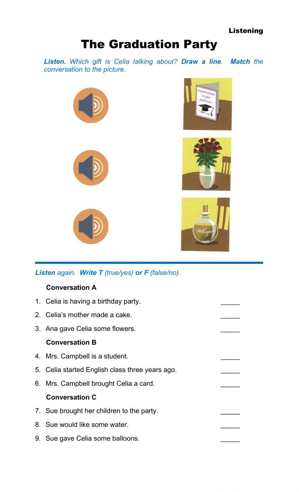 The Graduation Party - Listening