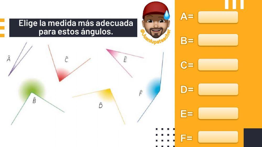 Tipos de ángulos y operaciones con ángulos