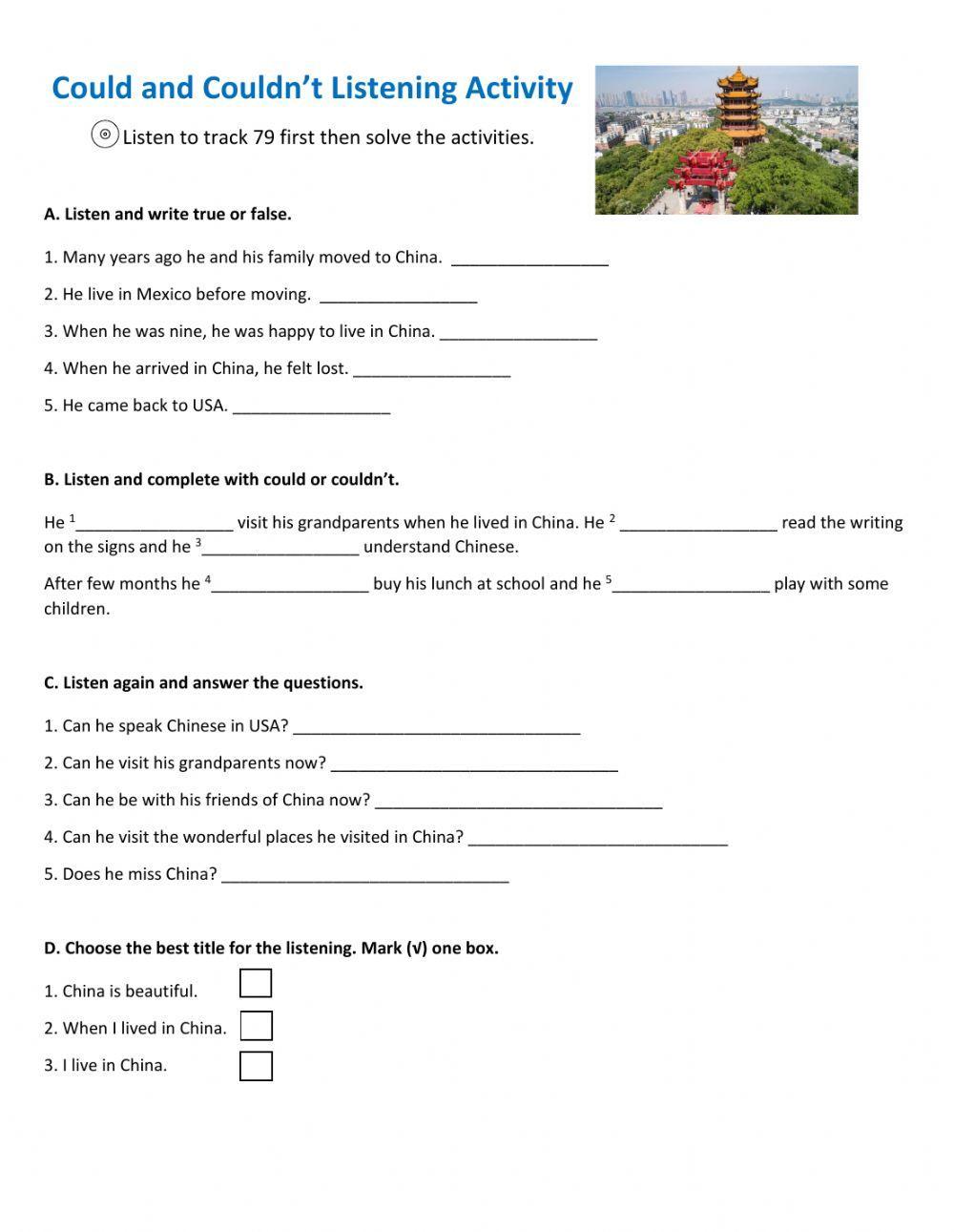 Could for past ability