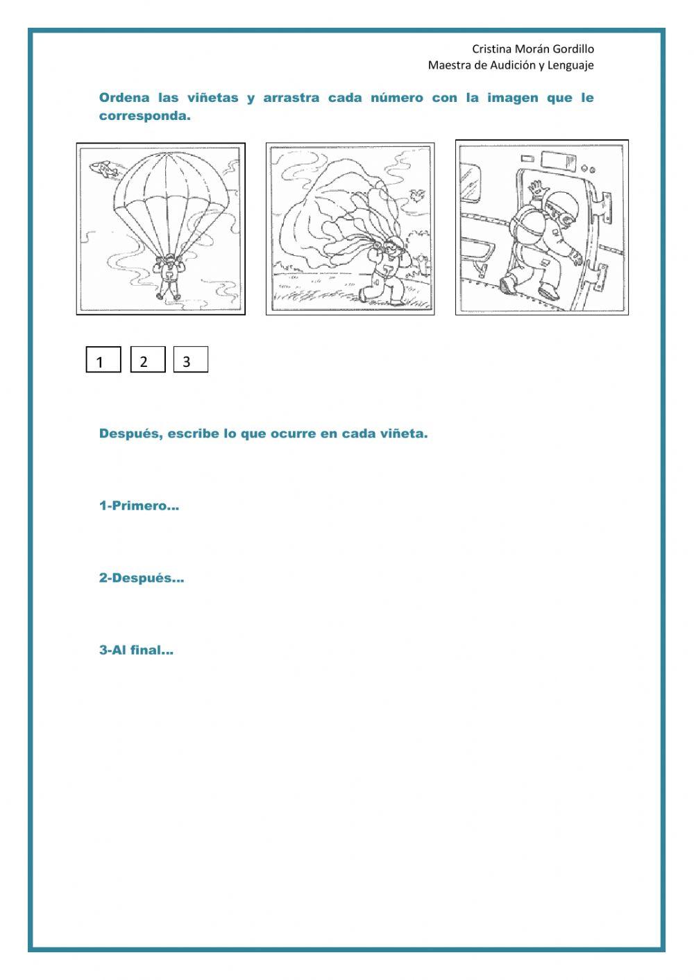 Viñeta temporal El paracaidista.