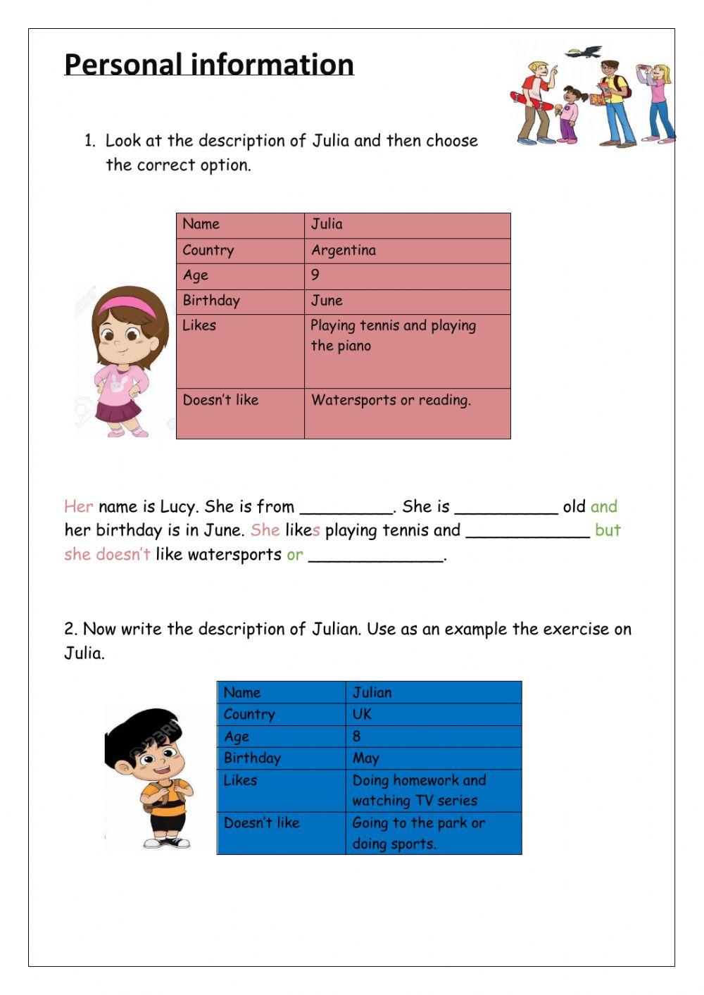 Extra practice 4th level