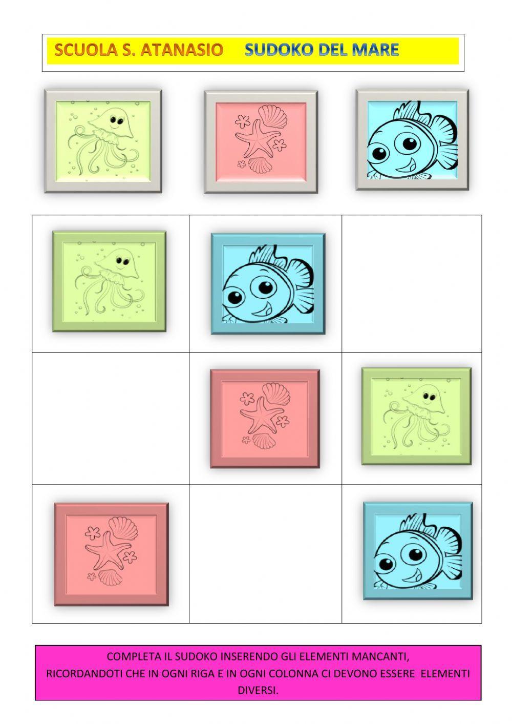 Sudoko del mare