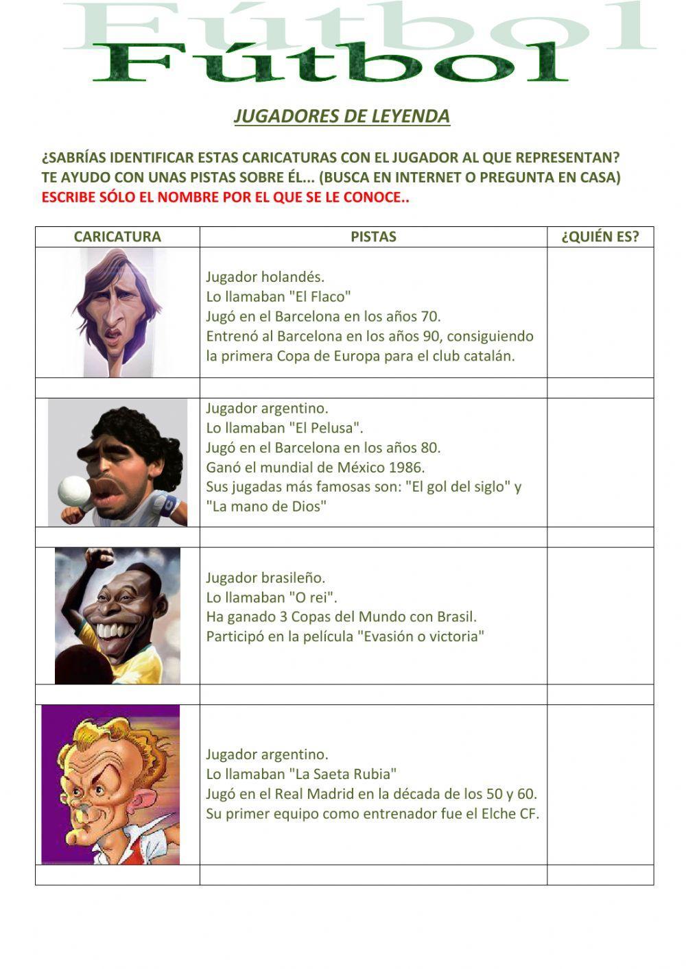 Fútbol - Jugadores de Leyenda