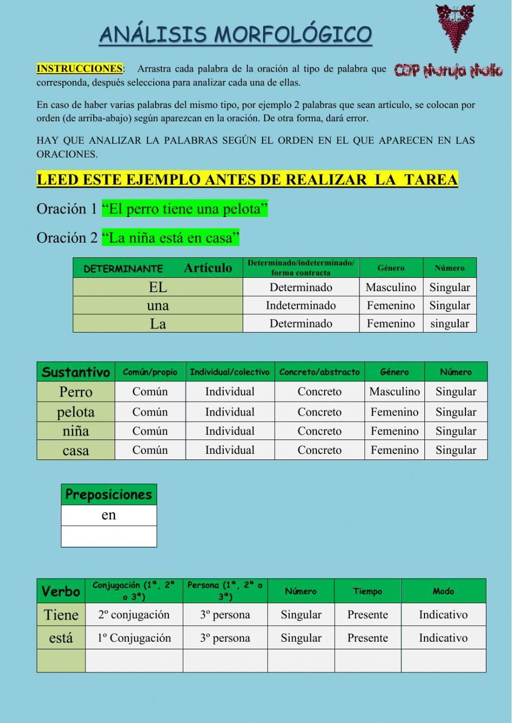 ANÁLISIS MORFOLÓGICO 1