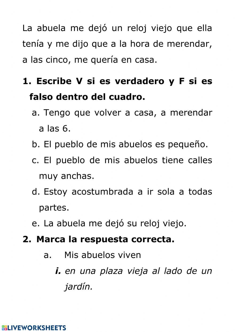 Comprensión lectora