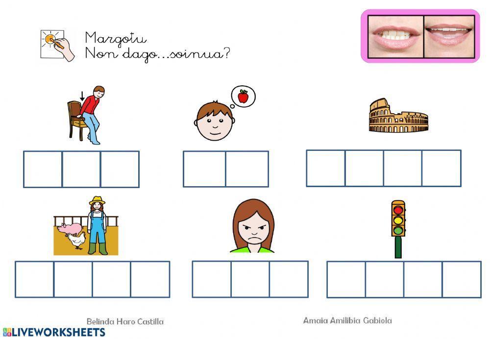 Non dago? S silaba edozein posiziotan