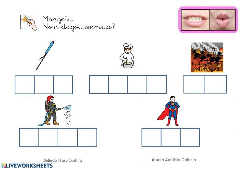 Non dago? S silaba edozein posiziotan