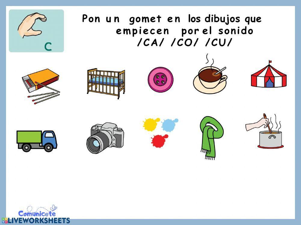 Comunicate empieza por CA CO CU