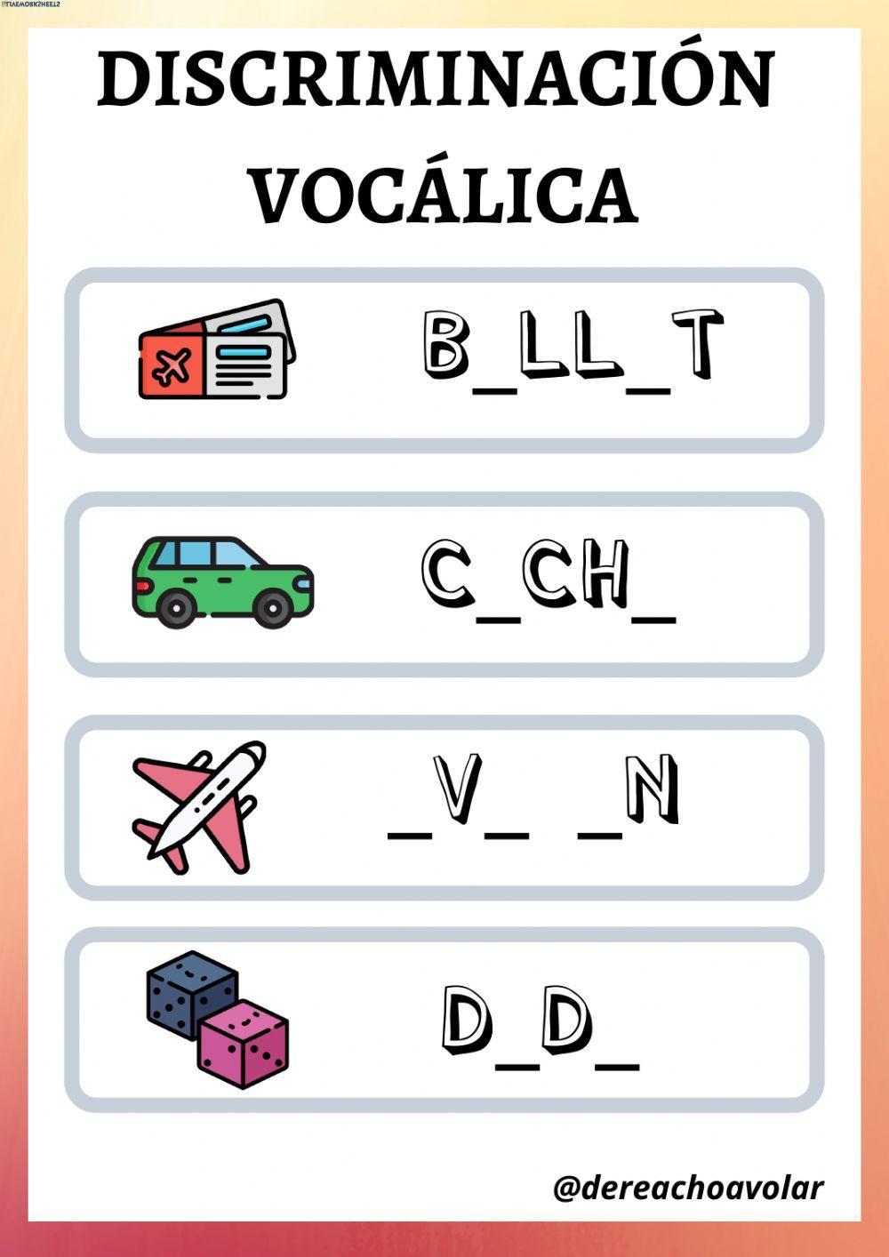Discriminación vocálica