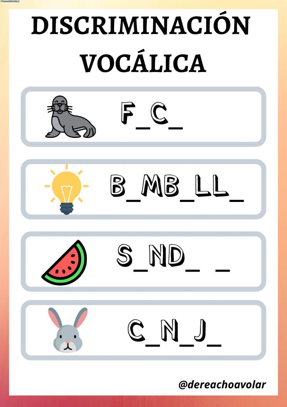 Discriminación vocálica