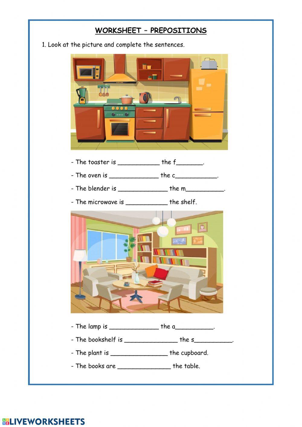 Prepositions of place