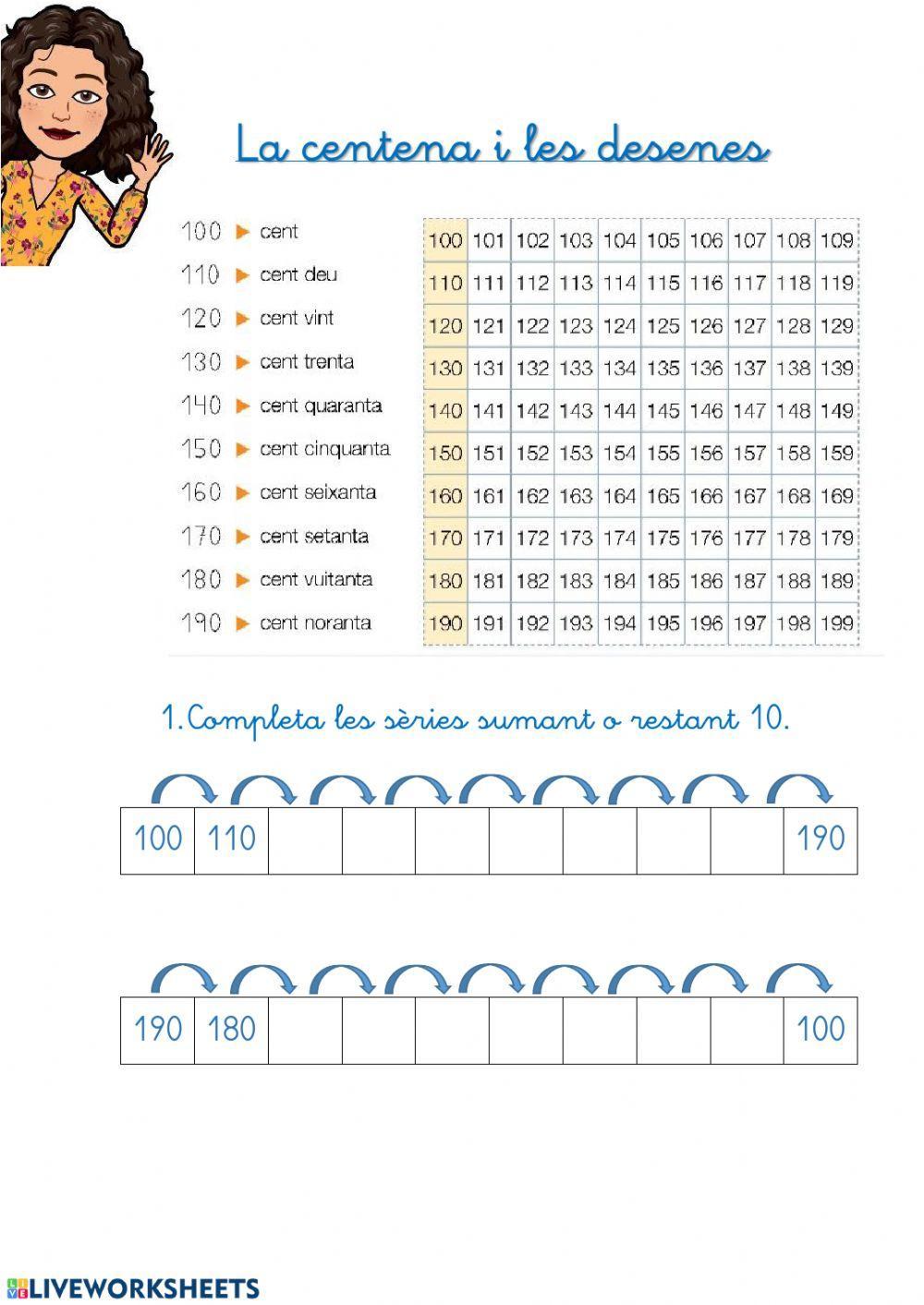 La centena i les desenes