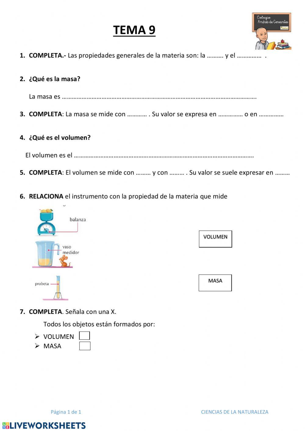 Propiedades de la materia