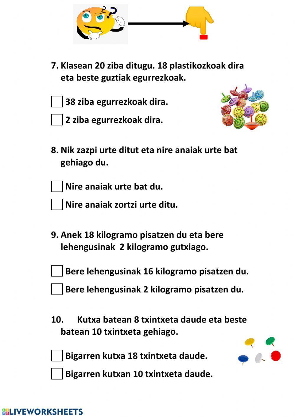 Pentsatu eta erantzun 1