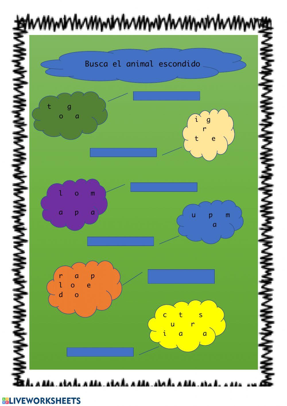 Adivina el animal escondido