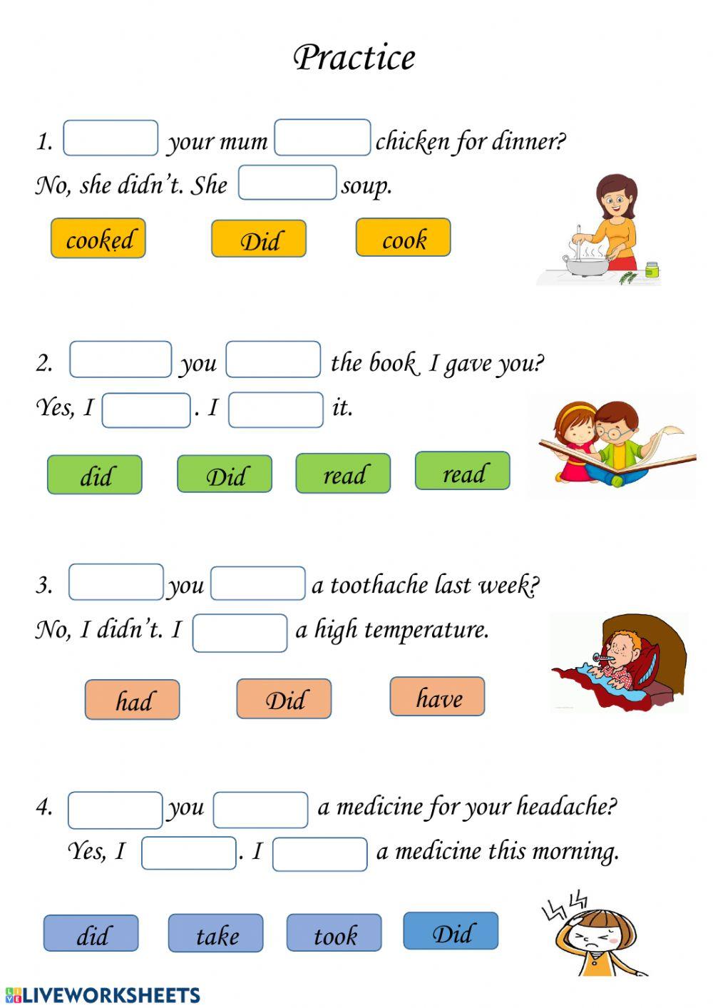 Practice Past Simple Tense