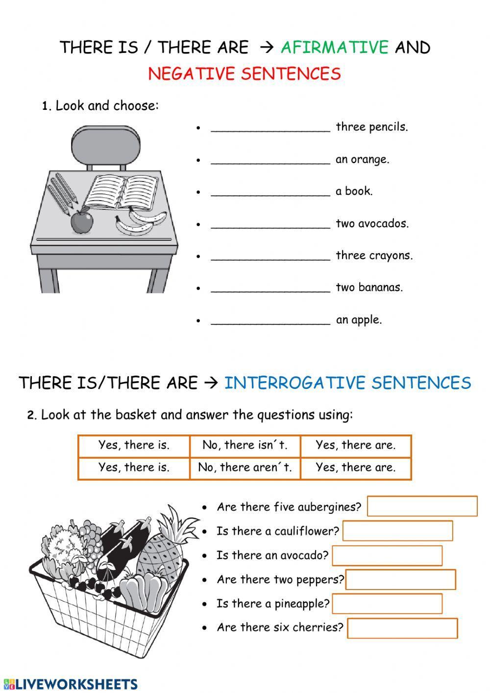 There is there are liveworksheets 147389