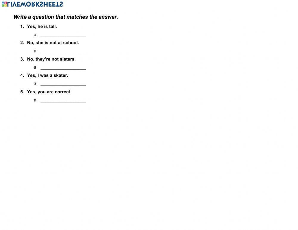 The Verb BE (present & past)