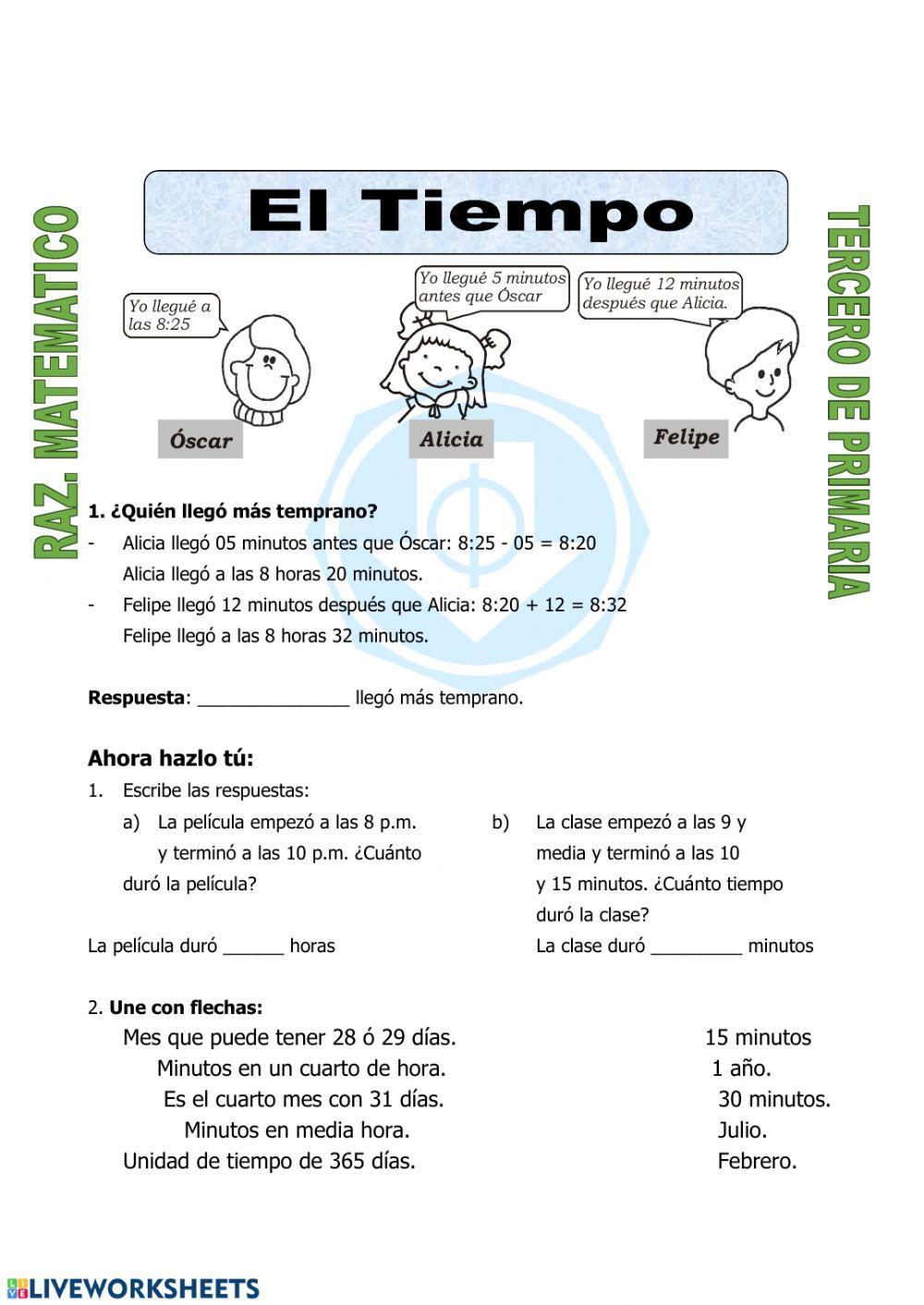 Problemas: El tiempo