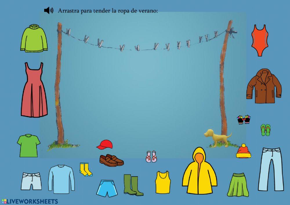 Vocabulario: ropa de verano
