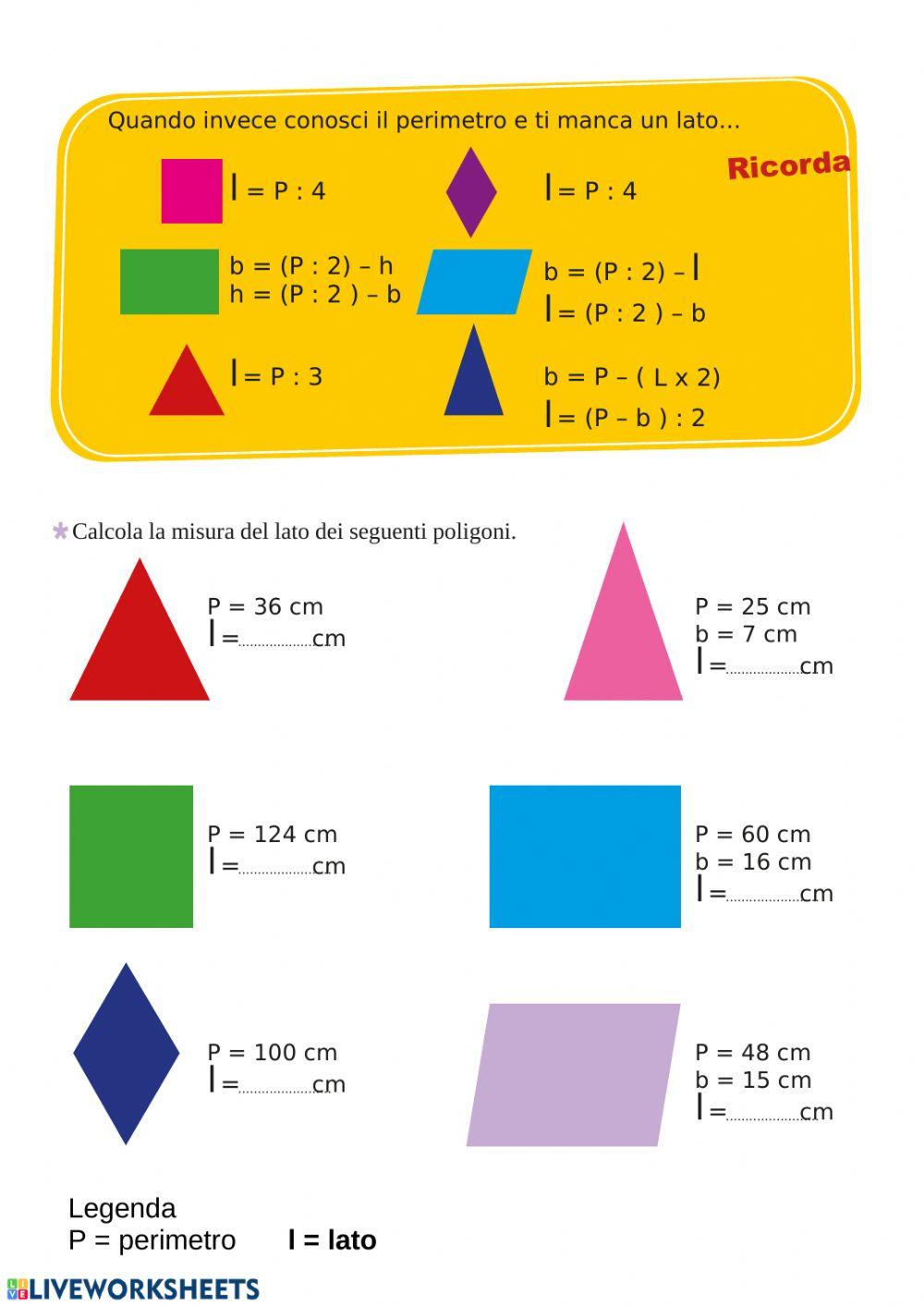Dalle formule al perimetro 2