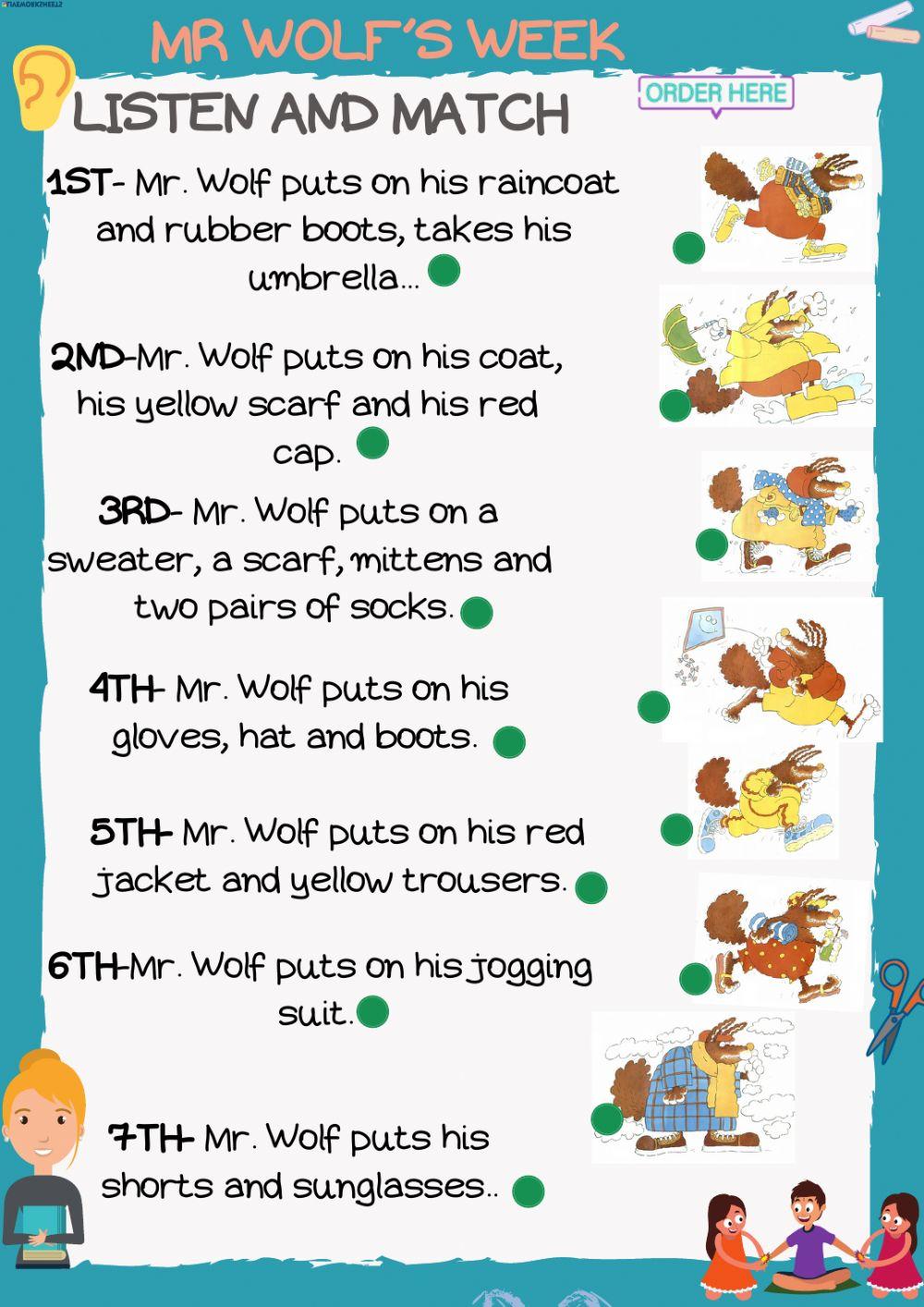 Mr Wolf-s week clothes and weather