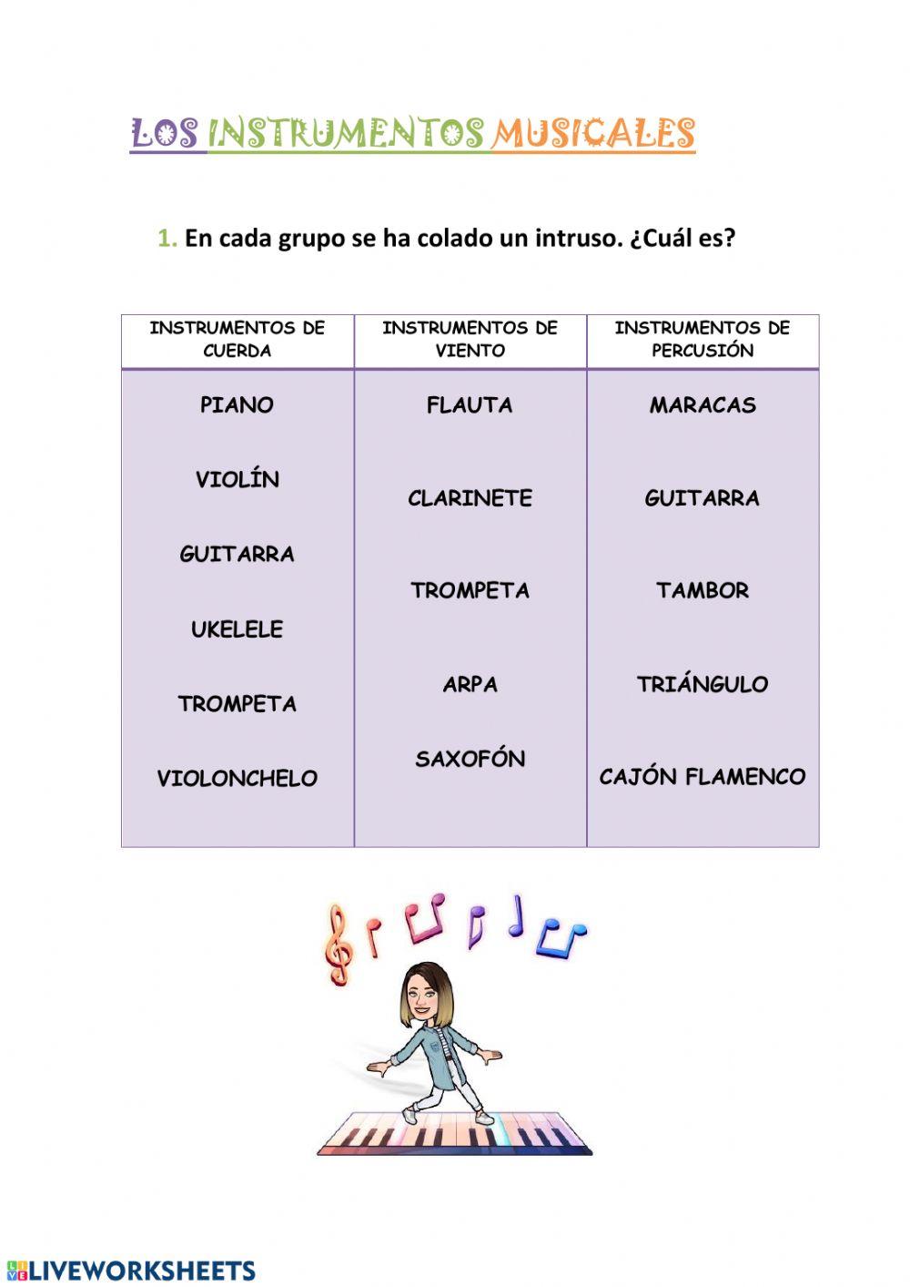 Instrumentos musicales