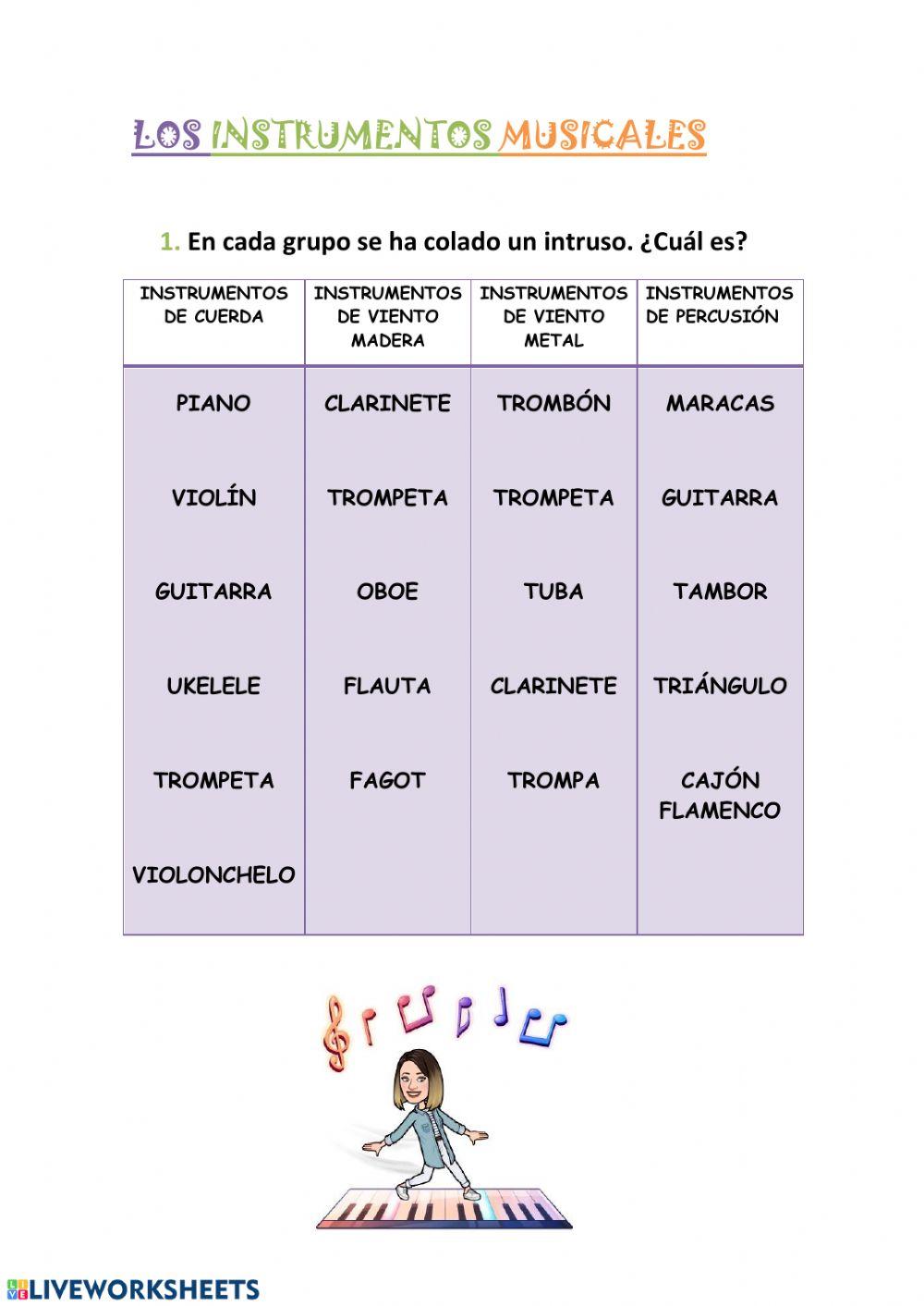 Instrumentos musicales