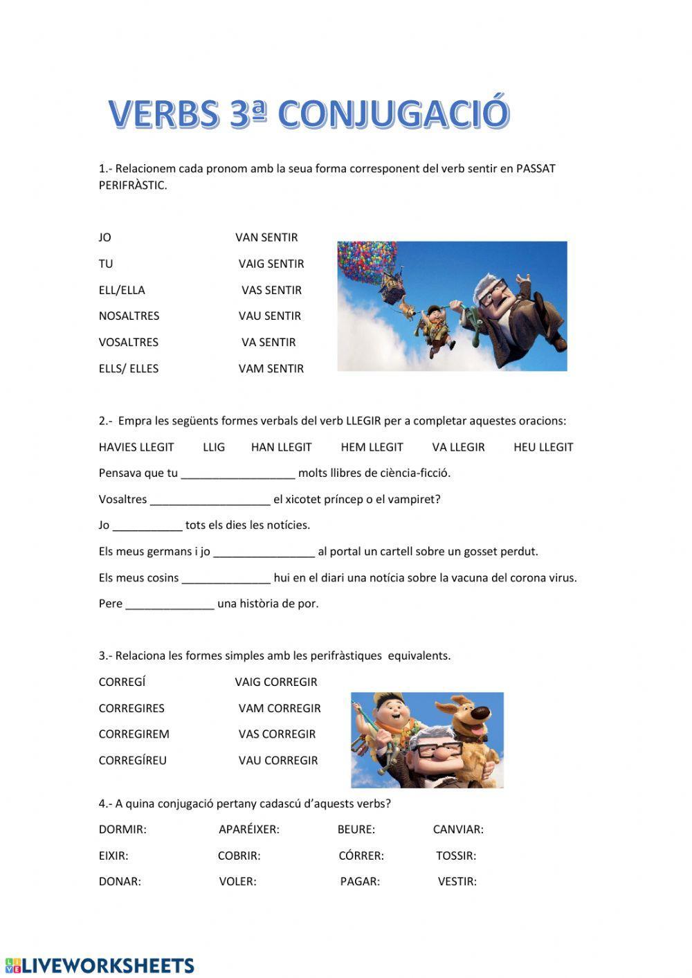 VERBS 3ª CONJUGACIÓ